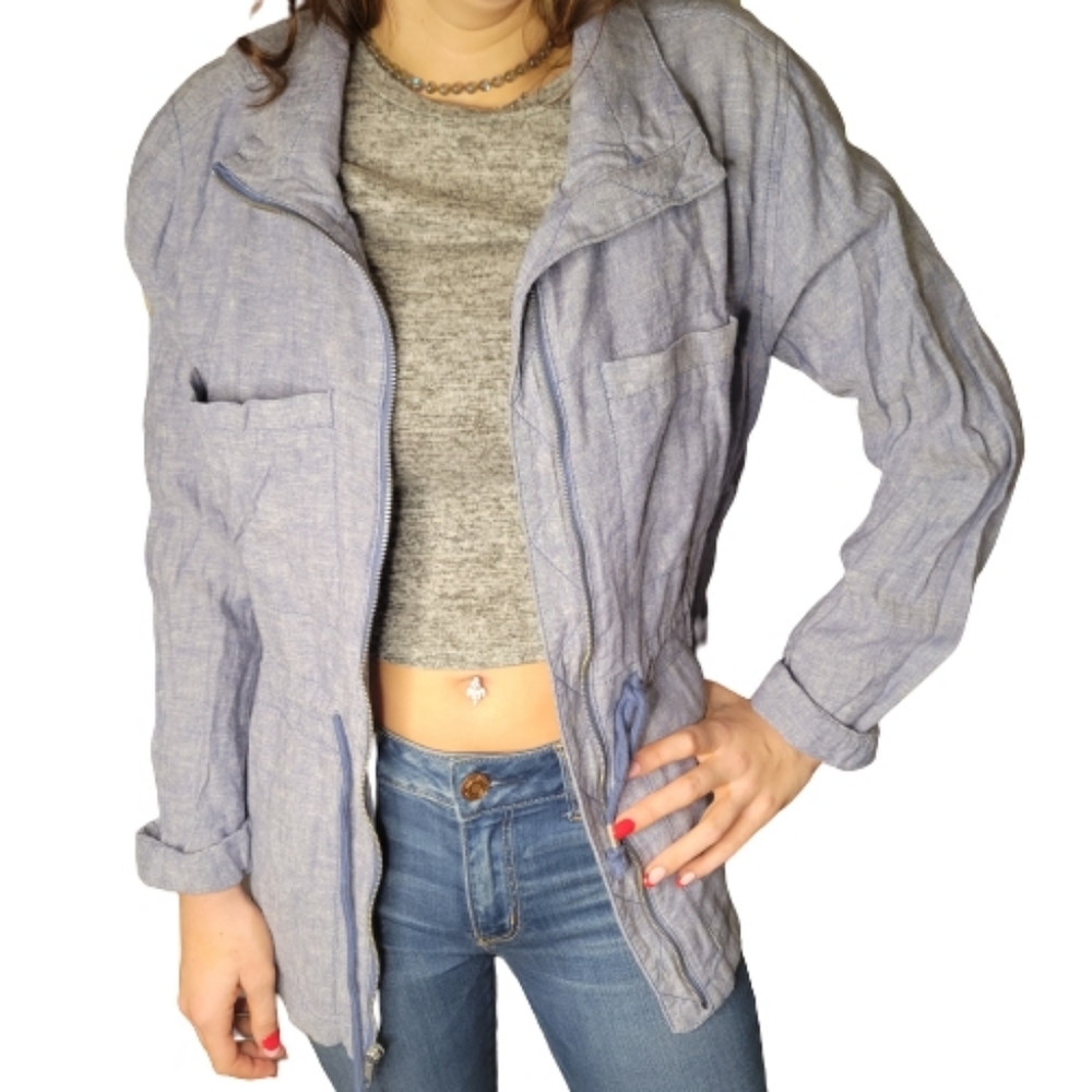 NWT Old Navy Linen Windbreaker Size Large